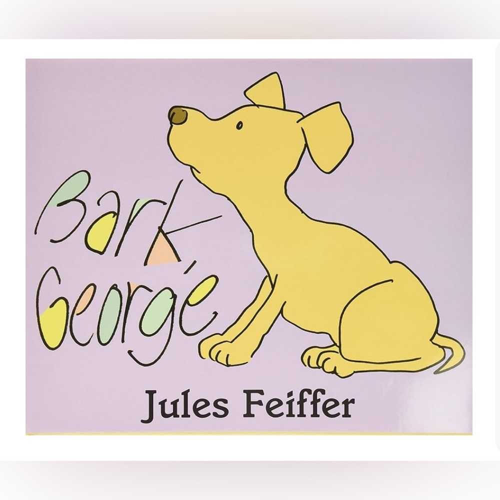 'Bark, George' Dog Book - Yellow